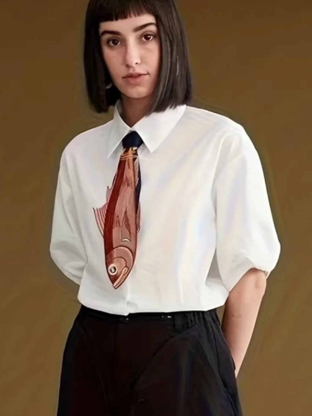 Novelty Fish Necktie in Red
